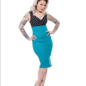 🐬Steady Clothing Wiggle Diva Dress Teal